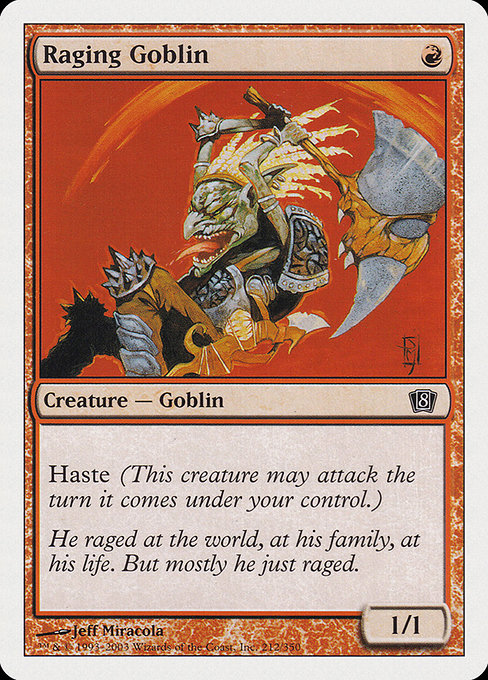 Raging Goblin [Eighth Edition] - Evolution TCG