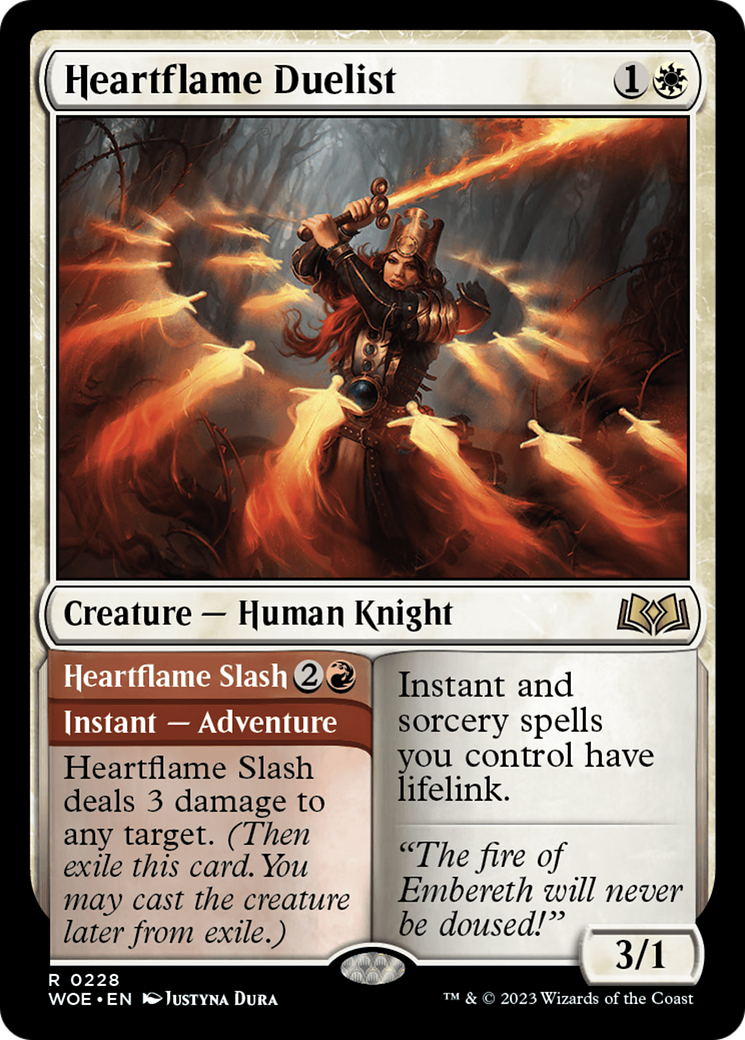 Heartflame Duelist // Heartflame Slash [Wilds of Eldraine] - Evolution TCG