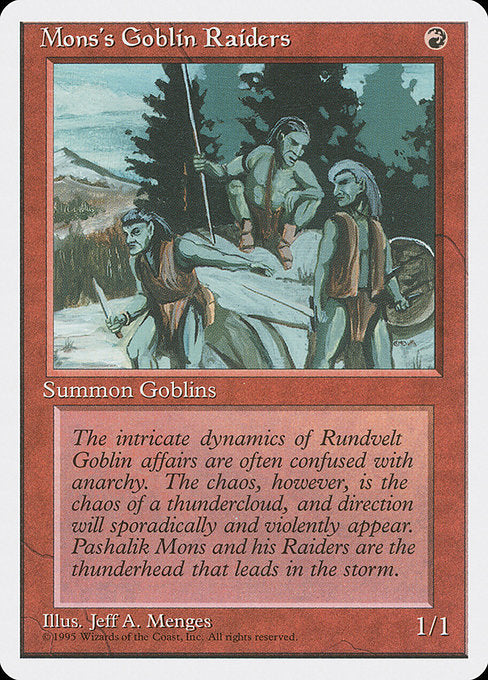 Mons's Goblin Raiders [Fourth Edition] - Evolution TCG
