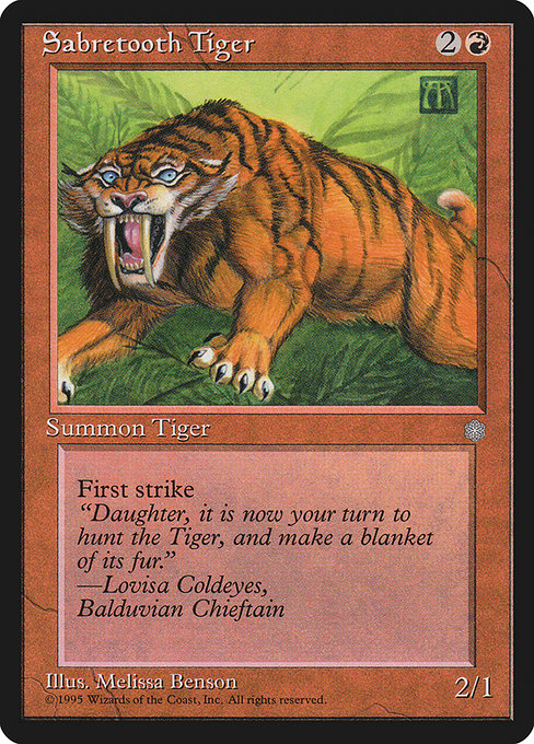 Sabretooth Tiger [Ice Age] - Evolution TCG