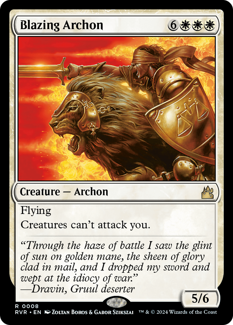 Blazing Archon [Ravnica Remastered] - Evolution TCG