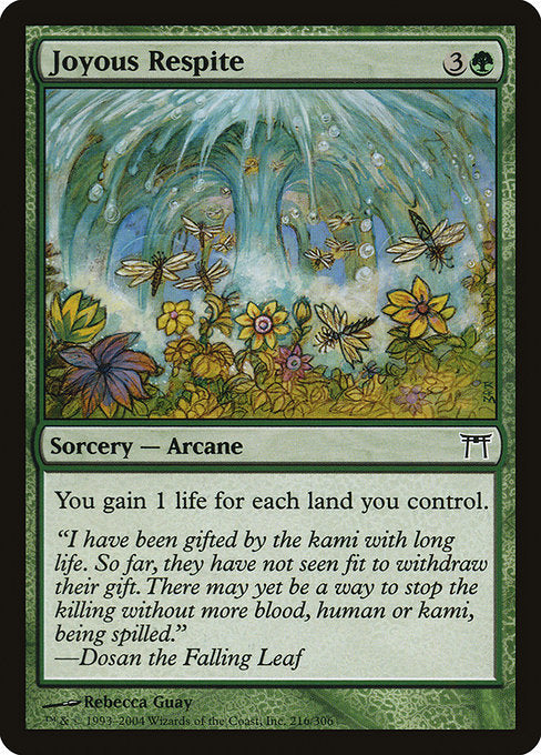 Joyous Respite [Champions of Kamigawa] - Evolution TCG