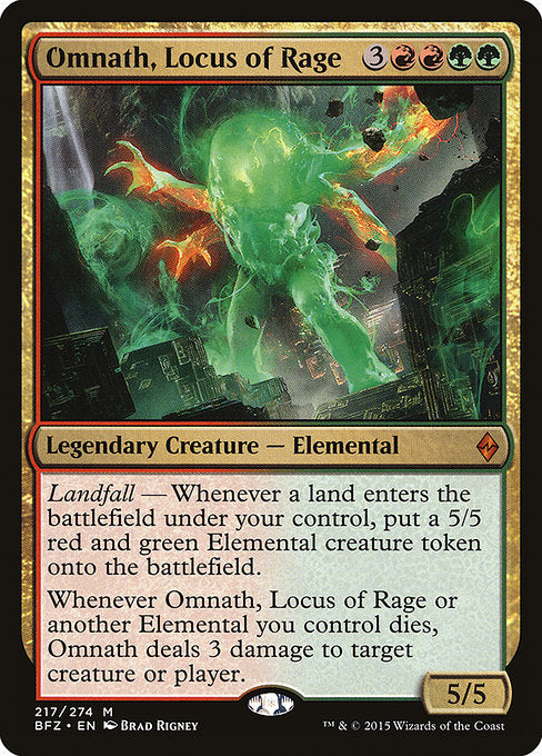 Omnath, Locus of Rage [Battle for Zendikar] - Evolution TCG