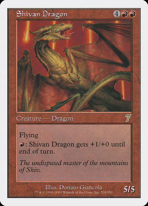 Shivan Dragon [Seventh Edition] - Evolution TCG