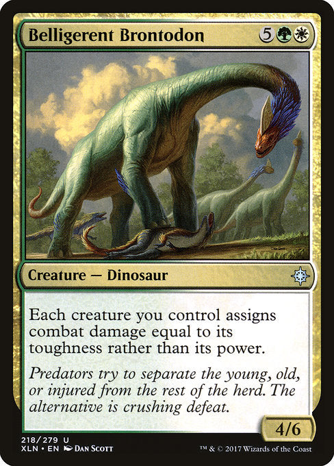 Belligerent Brontodon [Ixalan] - Evolution TCG