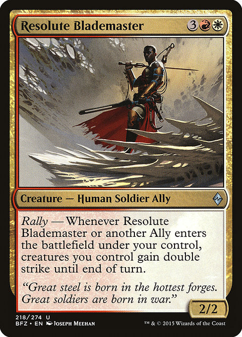 Resolute Blademaster [Battle for Zendikar] - Evolution TCG