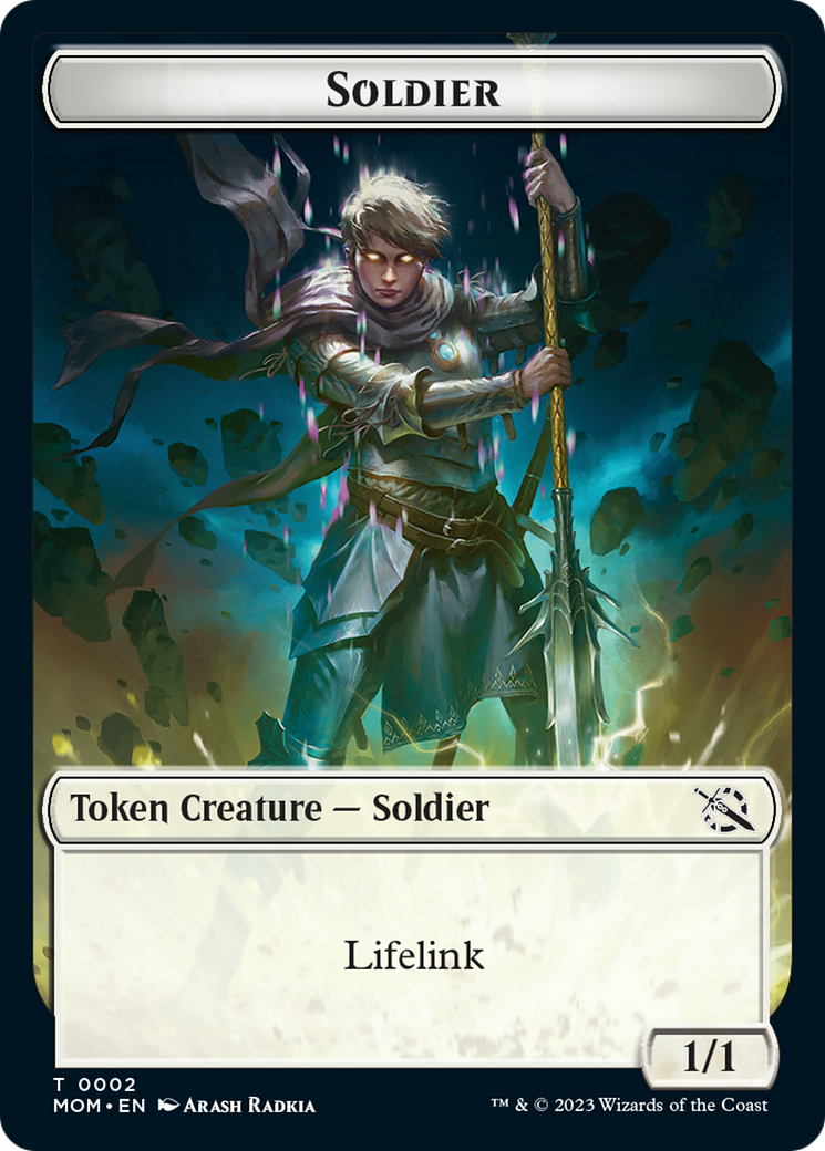 Soldier // Knight Double-Sided Token [March of the Machine Tokens] - Evolution TCG