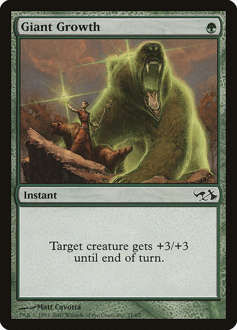 Giant Growth [Duel Decks: Elves vs. Goblins] - Evolution TCG