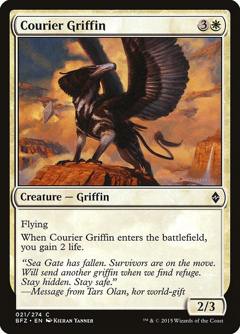 Courier Griffin [Battle for Zendikar] - Evolution TCG