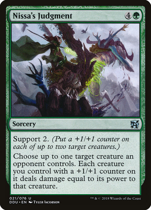 Nissa's Judgment [Duel Decks: Elves vs. Inventors] - Evolution TCG