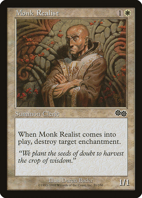 Monk Realist [Urza's Saga] - Evolution TCG