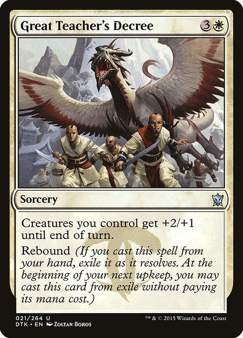 Great Teacher's Decree [Dragons of Tarkir] - Evolution TCG