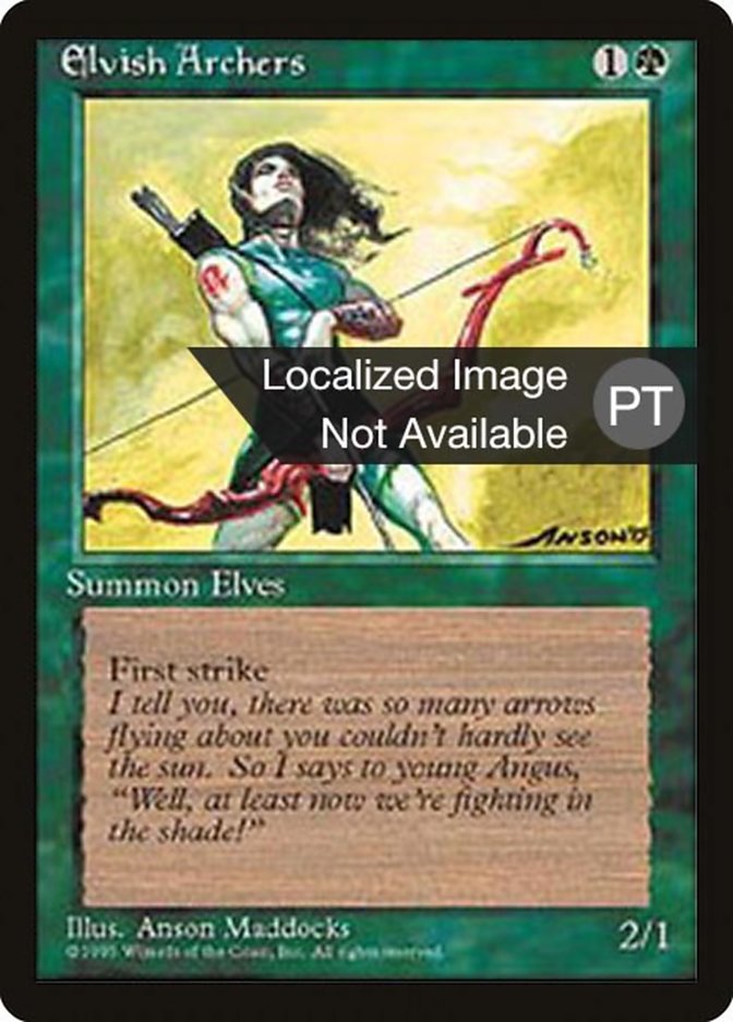 Elvish Archers [Fourth Edition (Foreign Black Border)] - Evolution TCG