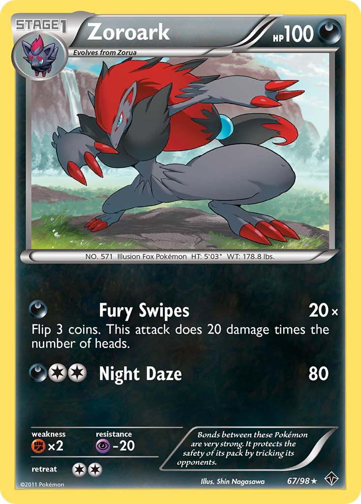 Zoroark (67/98) [Black & White: Emerging Powers] - Evolution TCG