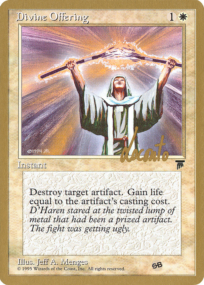 Divine Offering (Michael Loconto) (SB) [Pro Tour Collector Set] - Evolution TCG