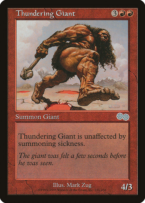 Thundering Giant [Urza's Saga] - Evolution TCG