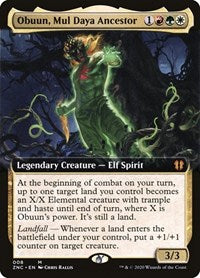 Obuun, Mul Daya Ancestor (Extended Art) [Zendikar Rising Commander] - Evolution TCG