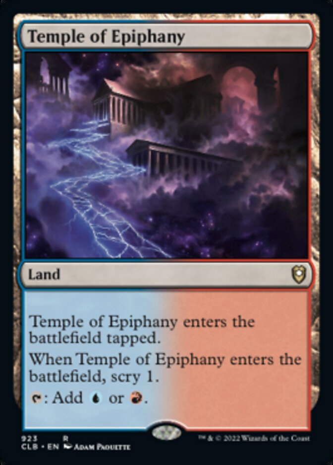 Temple of Epiphany [Commander Legends: Battle for Baldur's Gate] - Evolution TCG