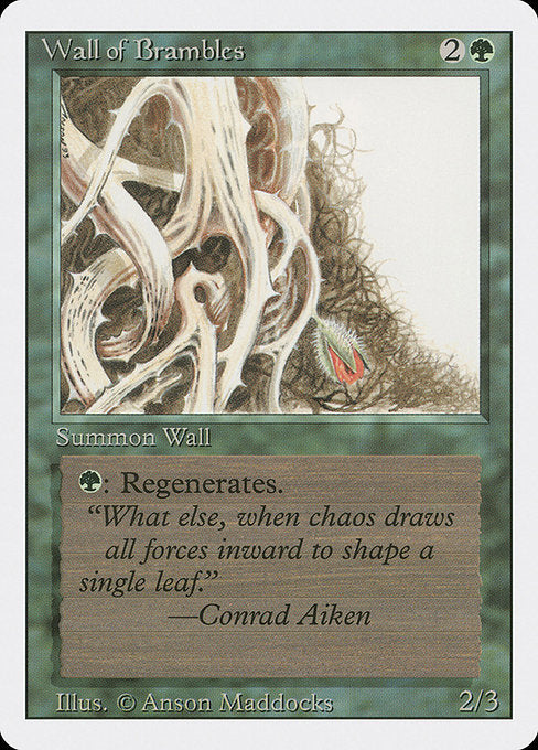 Wall of Brambles [Revised Edition] - Evolution TCG