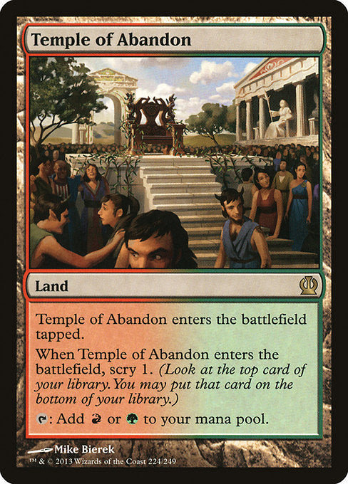 Temple of Abandon [Theros] - Evolution TCG