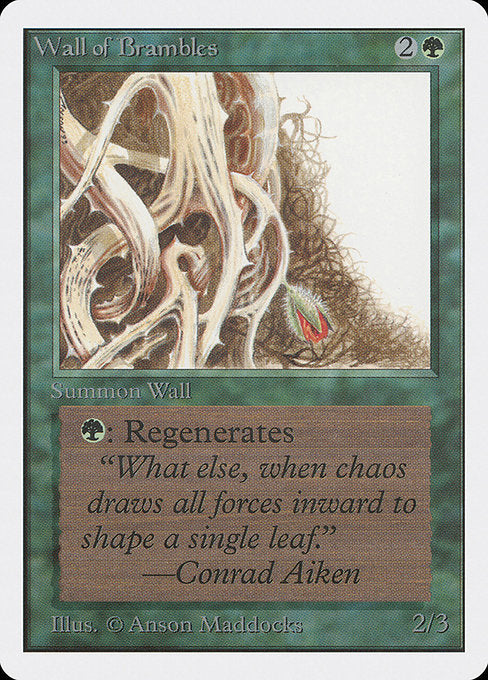 Wall of Brambles [Unlimited Edition] - Evolution TCG