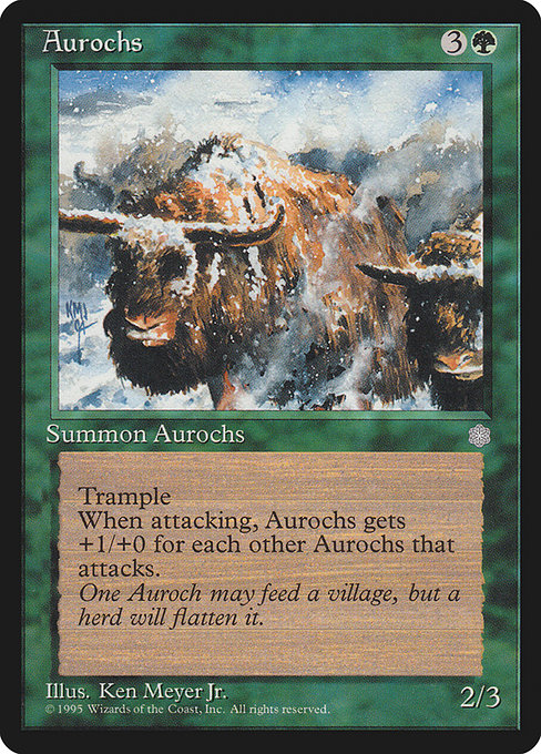 Aurochs [Ice Age] - Evolution TCG