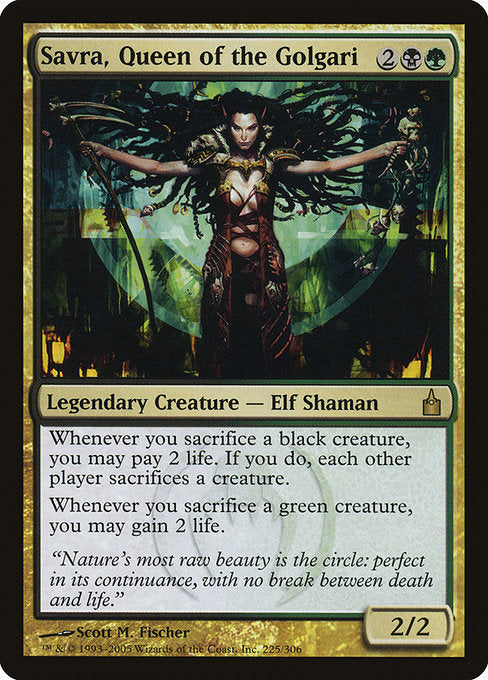 Savra, Queen of the Golgari [Ravnica: City of Guilds] - Evolution TCG