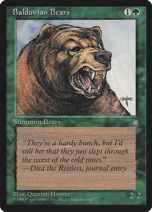 Balduvian Bears [Ice Age] - Evolution TCG