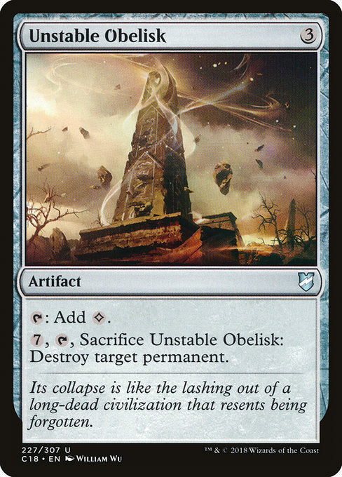 Unstable Obelisk [Commander 2018] - Evolution TCG