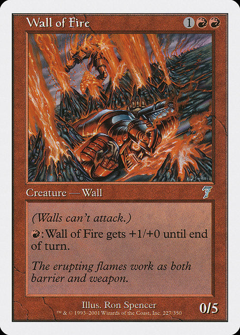 Wall of Fire [Seventh Edition] - Evolution TCG