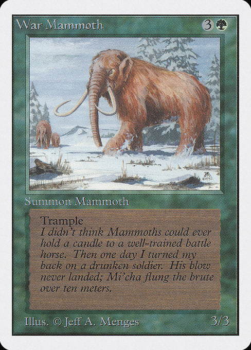 War Mammoth [Unlimited Edition] - Evolution TCG