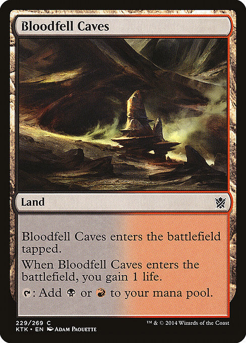 Bloodfell Caves [Khans of Tarkir] - Evolution TCG