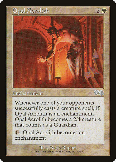 Opal Acrolith [Urza's Saga] - Evolution TCG