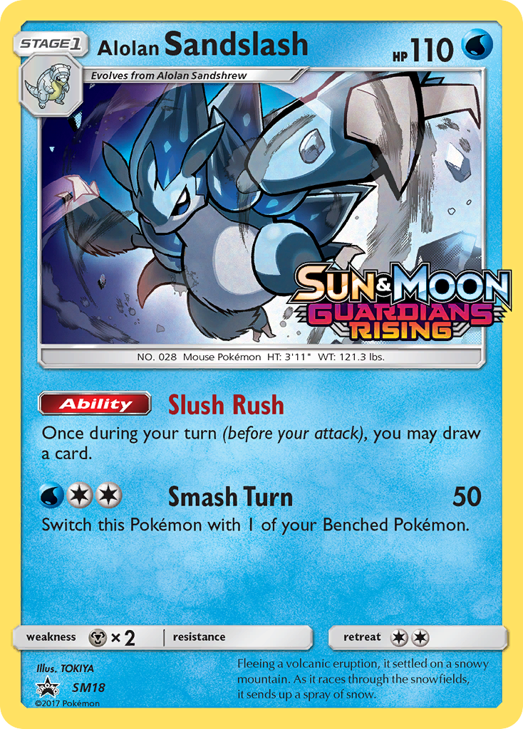 Alolan Sandslash (SM18) (Prerelease Promo) [Sun & Moon: Black Star Promos] - Evolution TCG