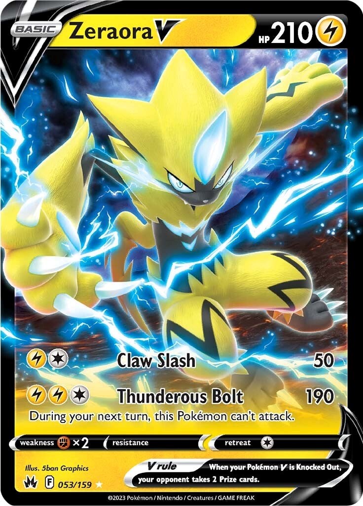 Zeraora V (053/159) [Sword & Shield: Crown Zenith] - Evolution TCG