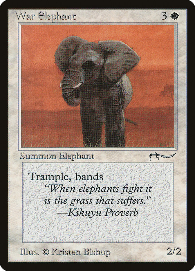 War Elephant (Light Mana Cost) [Arabian Nights] - Evolution TCG
