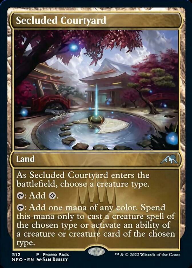 Secluded Courtyard (Promo Pack) [Kamigawa: Neon Dynasty Promos] - Evolution TCG