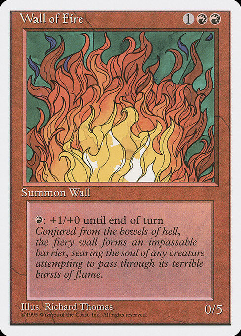 Wall of Fire [Fourth Edition] - Evolution TCG