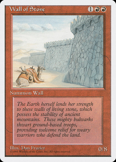 Wall of Stone [Fourth Edition] - Evolution TCG