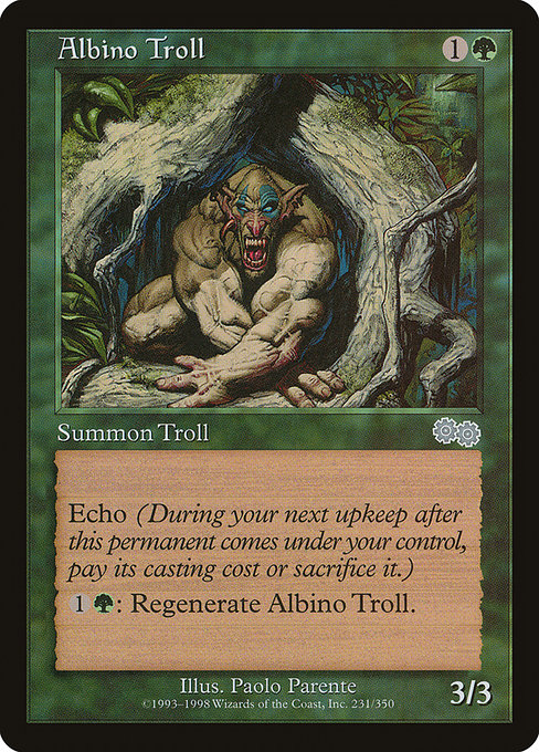 Albino Troll [Urza's Saga] - Evolution TCG