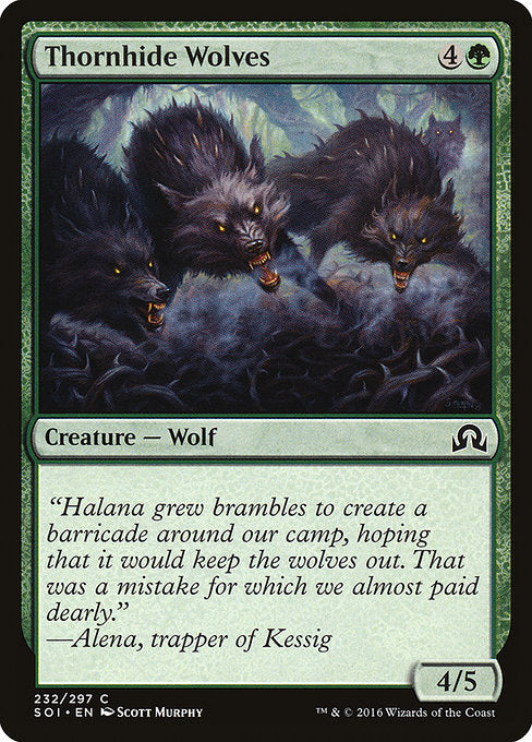 Thornhide Wolves [Shadows over Innistrad] - Evolution TCG