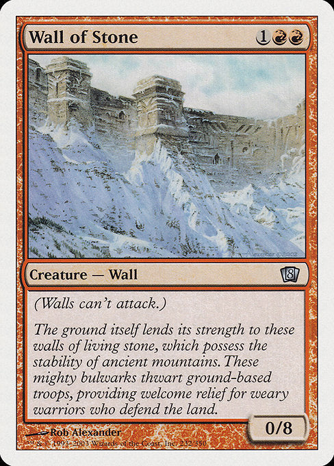 Wall of Stone [Eighth Edition] - Evolution TCG