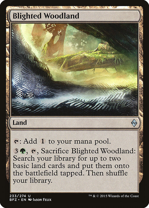 Blighted Woodland [Battle for Zendikar] - Evolution TCG