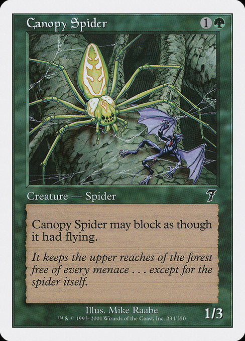 Canopy Spider [Seventh Edition] - Evolution TCG