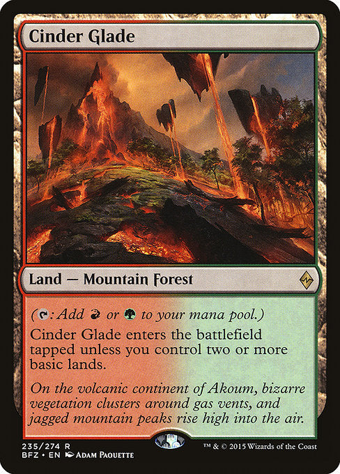 Cinder Glade [Battle for Zendikar] - Evolution TCG