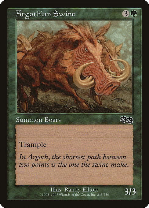 Argothian Swine [Urza's Saga] - Evolution TCG