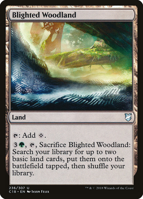 Blighted Woodland [Commander 2018] - Evolution TCG