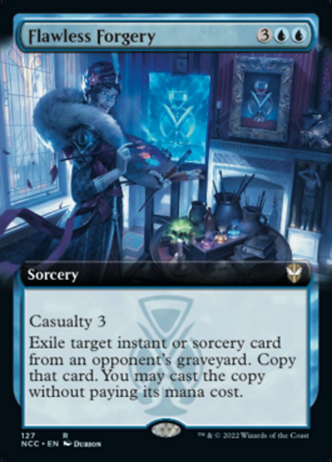 Flawless Forgery (Extended Art) [Streets of New Capenna Commander] - Evolution TCG