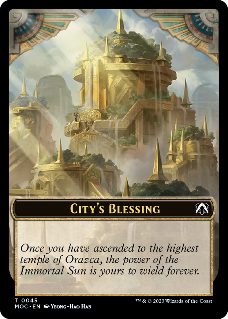 Elephant // City's Blessing Double-Sided Token [March of the Machine Commander Tokens] - Evolution TCG
