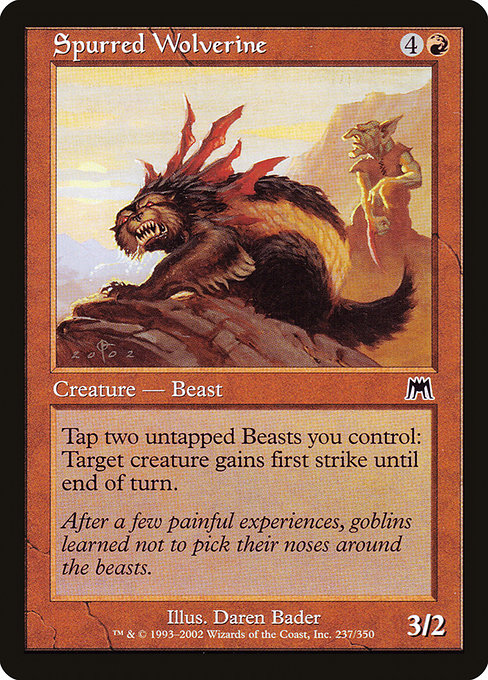 Spurred Wolverine [Onslaught] - Evolution TCG